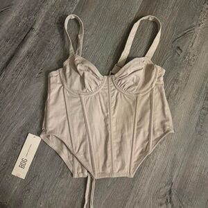 BRAND NEW Urban Outfitters Tan Corset Top